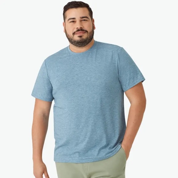 Bombas Other - Bombas Men's Soft Tech Crew Neck T-Shirt in Indigo Sapphire Size Large NWOT